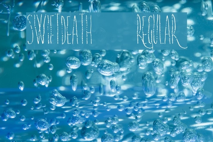 SwiftDeath-Regular Font examples