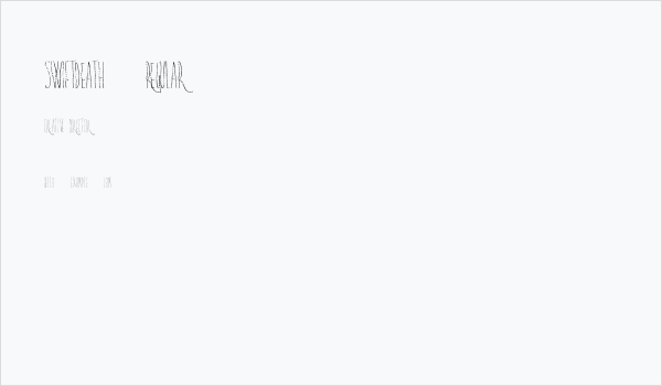 SwiftDeath-Regular Business Card