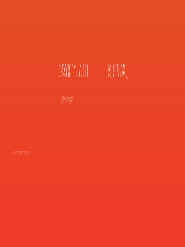 SwiftDeath-Regular Poster