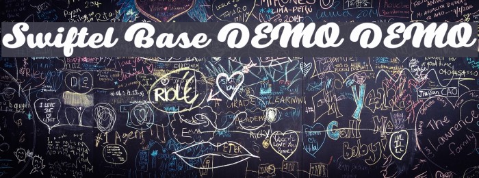 Swiftel Base DEMO DEMO Font examples