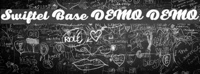 Swiftel Base DEMO DEMO Font examples