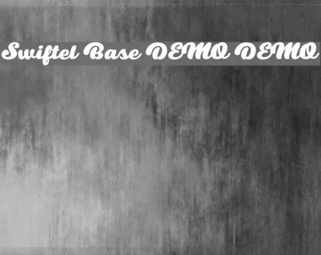 Swiftel Base DEMO DEMO Font examples