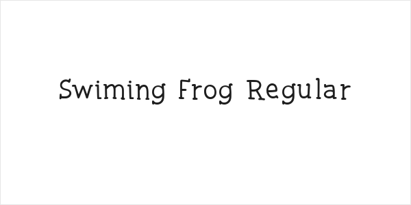 Swiming Frog Regular Logo