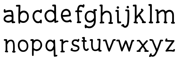Swiming Frog Regular Font LOWERCASE