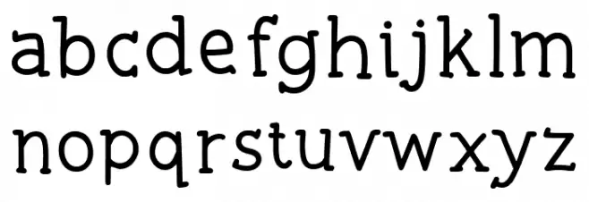 Swiming Frog Regular 字体 小写