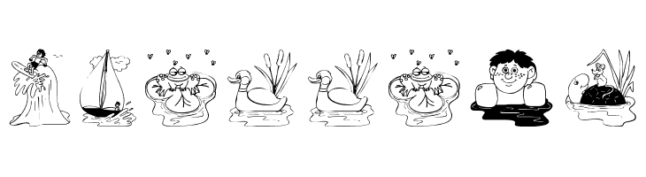 Swimming  font caratteri gratis