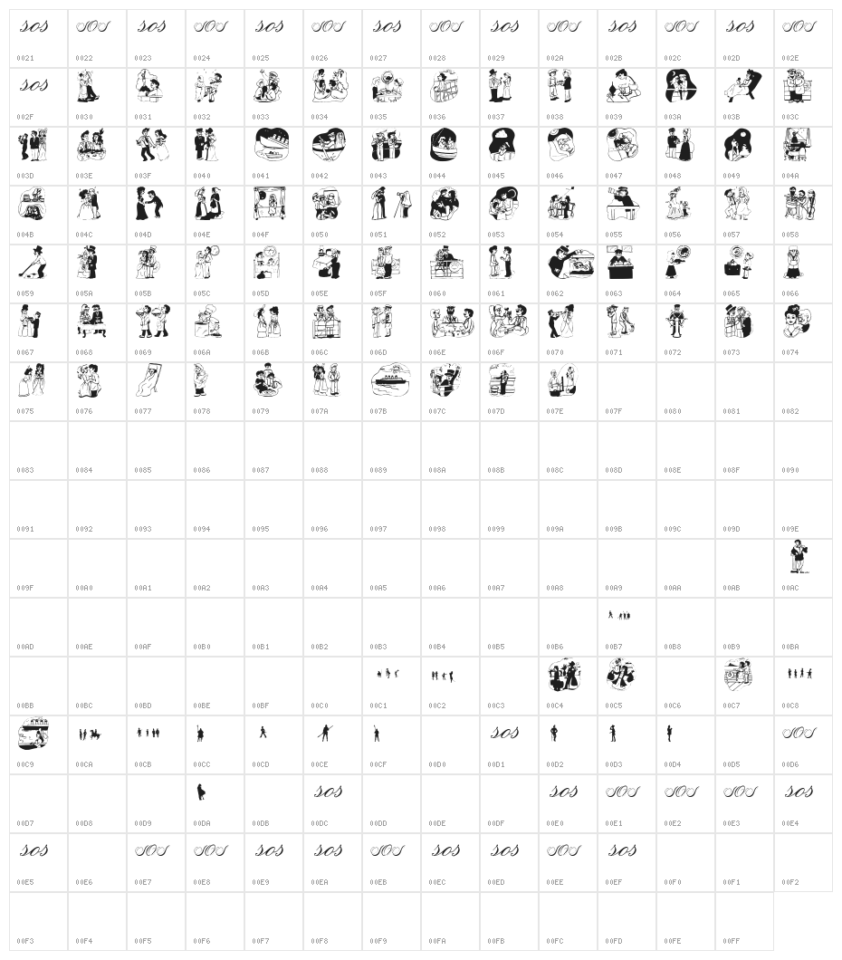 SwimmingHotelTitanic Character Map