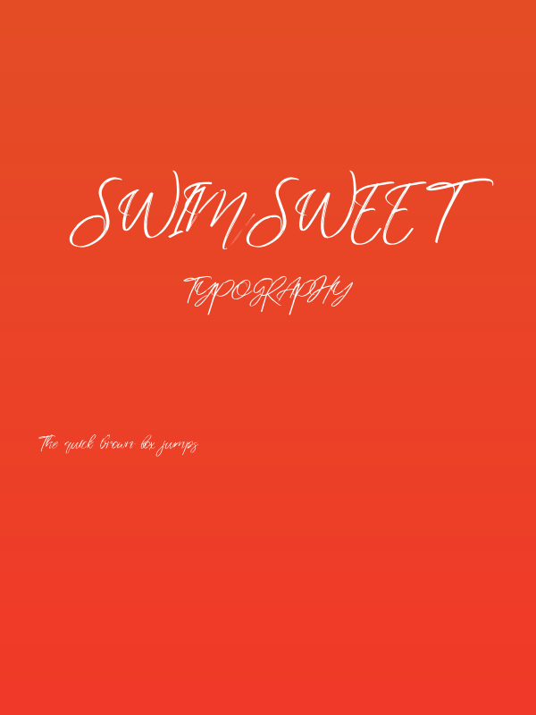 Swimsweet Poster