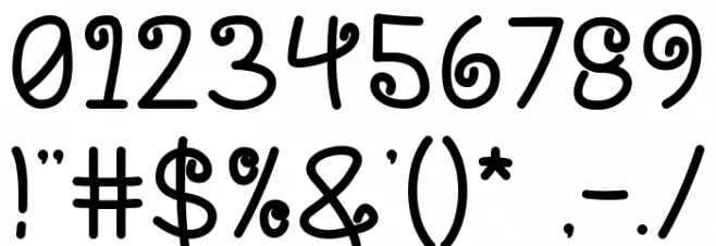 Swing-Happy Font OTHER CHARS