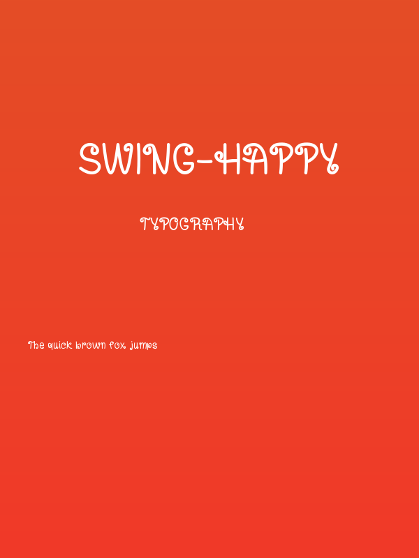 Swing-Happy Poster