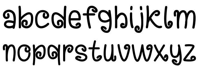Swing-Happy Font LOWERCASE
