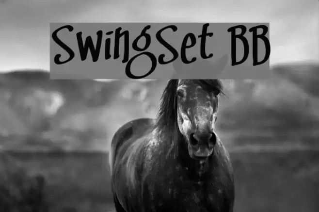 SwingSet BB Font examples