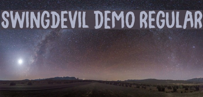 Swingdevil DEMO Regular Font examples