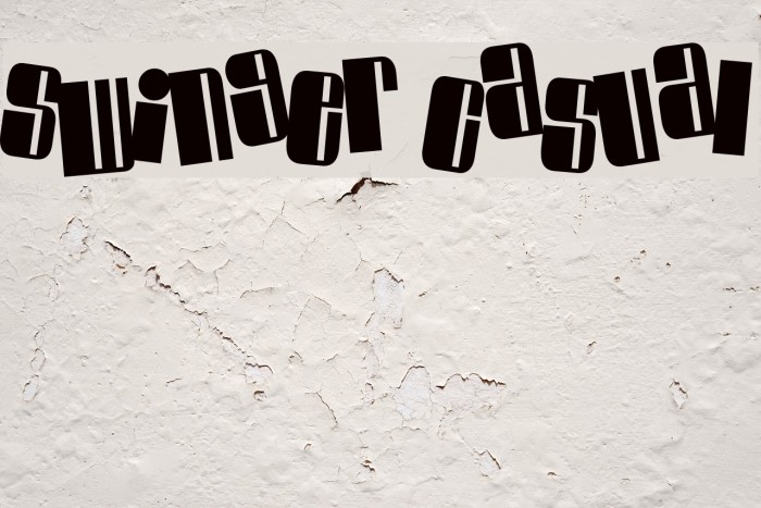 Swinger Casual Font examples