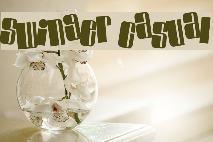 Swinger Casual Font examples