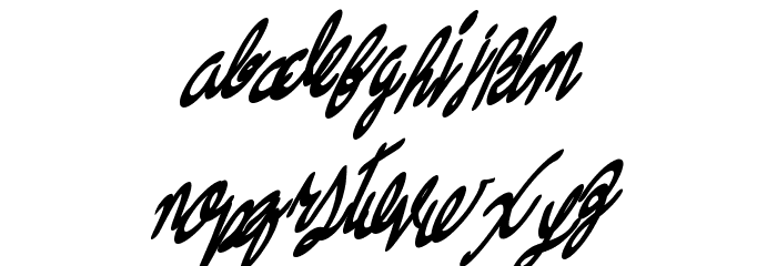 Swingers Font LOWERCASE
