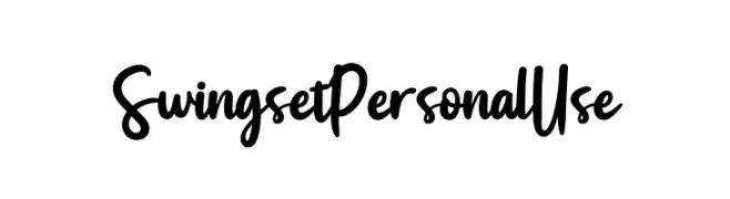 Swingset Personal Use  免费字体下载
