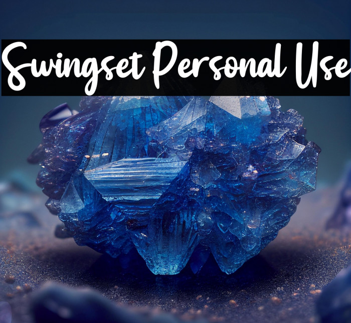 Swingset Personal Use Example 2