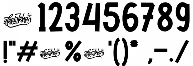 Swingsnug Bold Font OTHER CHARS