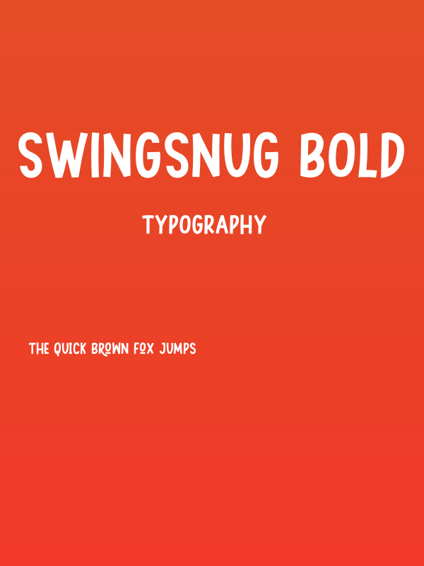 Swingsnug Bold Poster