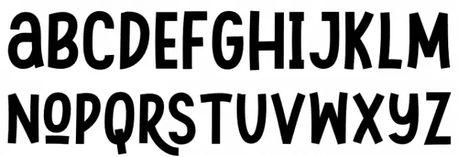 Swingsnug Bold Caratteri MINUSCOLO