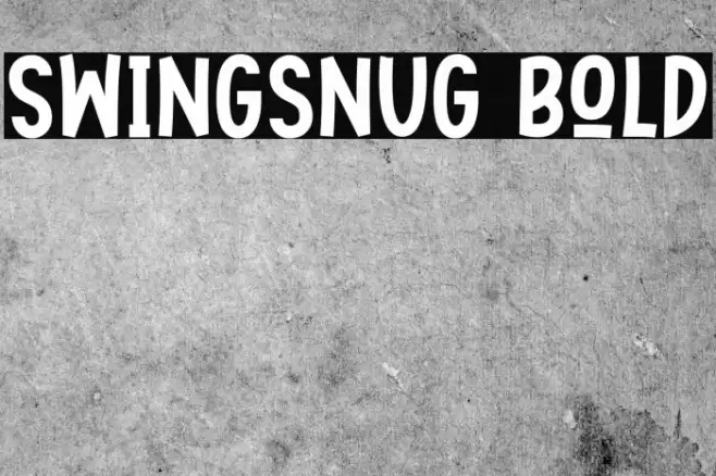 Swingsnug Bold Font examples