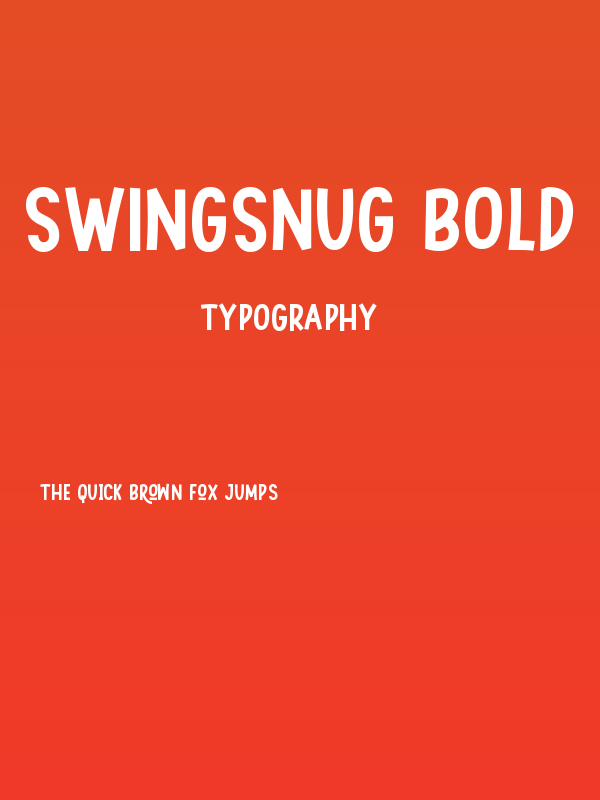 Swingsnug Bold Poster