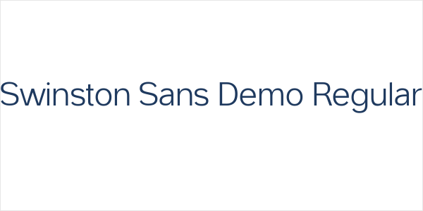 Swinston Sans Demo Regular Logo