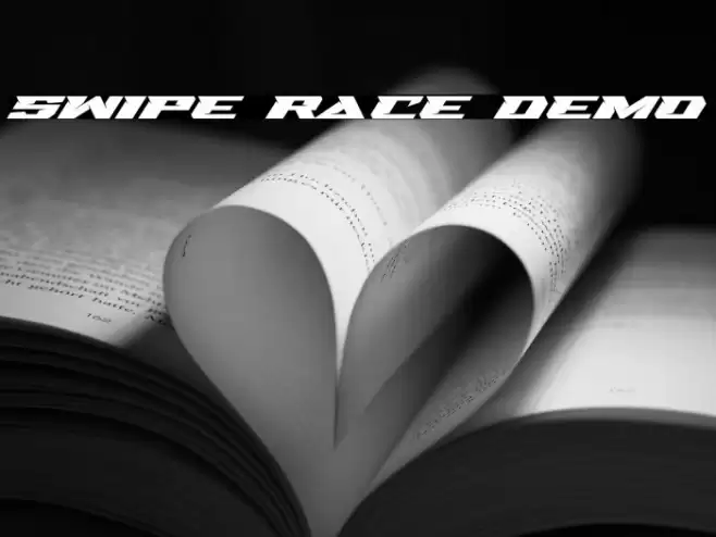 Swipe Race Demo Font examples