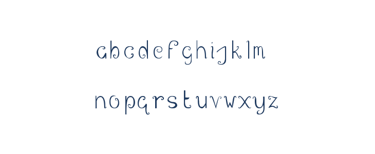 Swirl in the Wonderland Lowercase