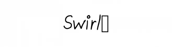 Swirl_  Frei Schriftart Herunterladen