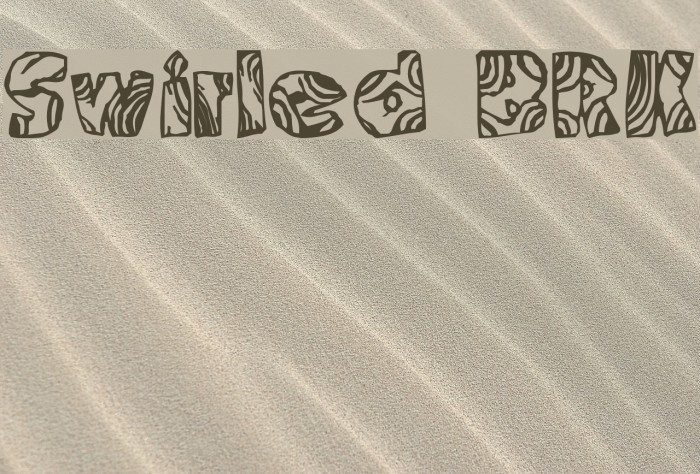 Swirled BRK Font examples