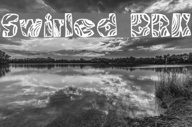 Swirled BRK Шрифта examples