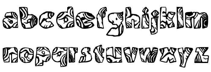 Swirled BRK Font LOWERCASE