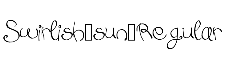 Swirlish_sun_Regular Font