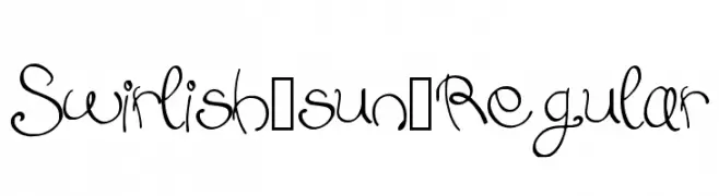 Swirlish_sun_Regular  font caratteri gratis