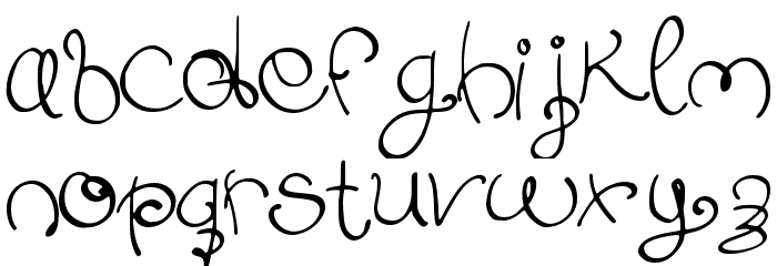 Swirlish_sun_Regular Font LOWERCASE