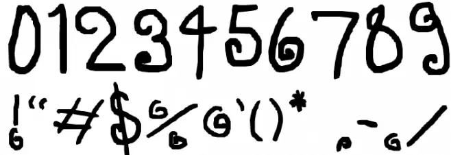 Swirls Font OTHER CHARS