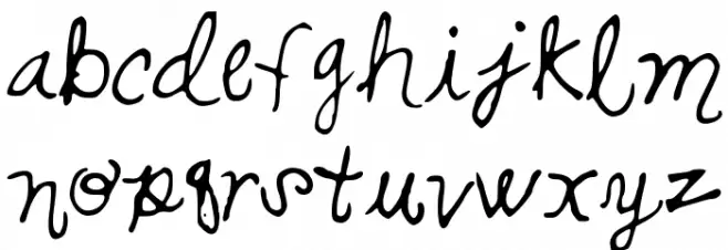 SwirlsandCurls Caratteri MINUSCOLO
