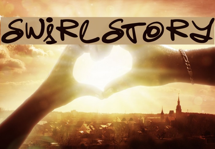 Swirlstory Font examples