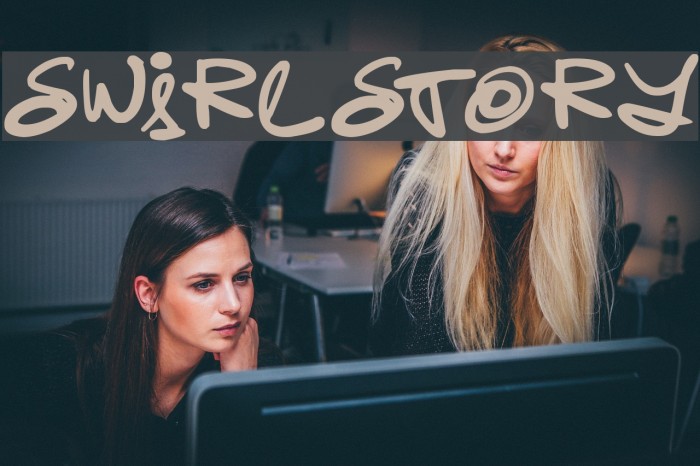 Swirlstory Font examples