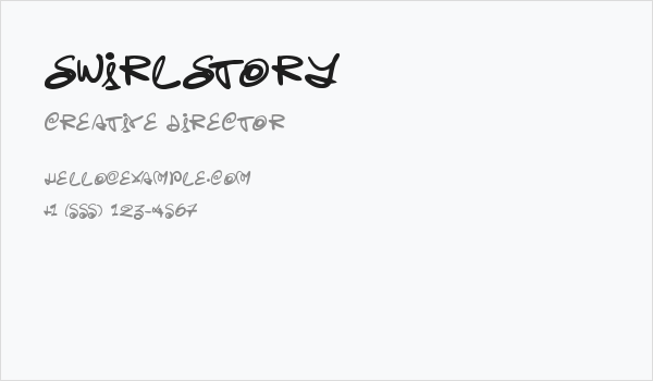 Swirlstory Business Card