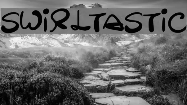 Swirltastic Font examples