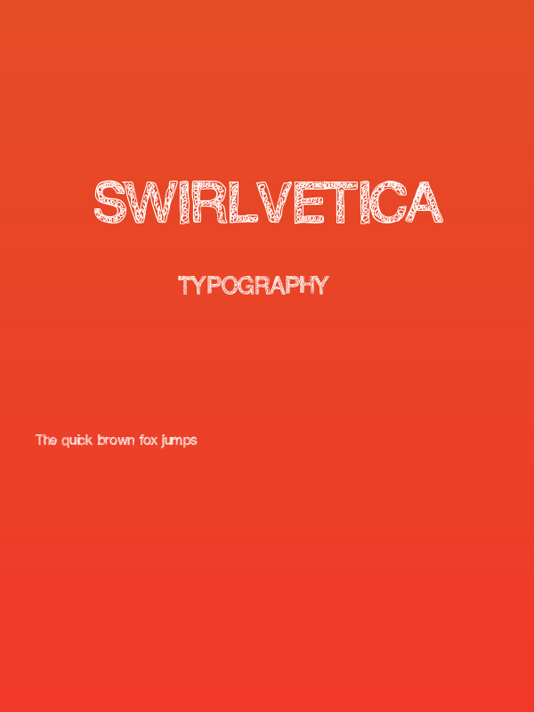 Swirlvetica Poster