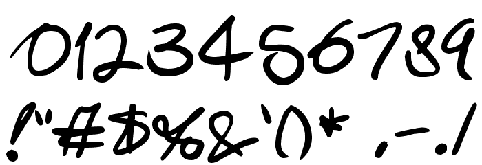 Swirly Curly Inks Font OTHER CHARS