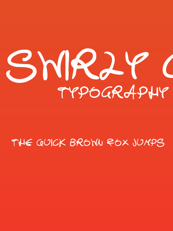 Swirly Curly Inks Poster