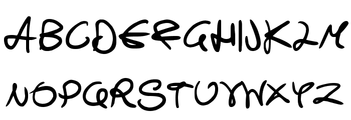 Swirly Curly Inks Font LOWERCASE