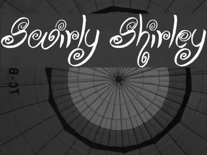Swirly Shirley Font examples