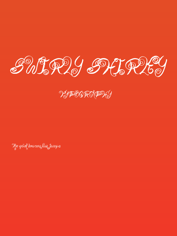 Swirly Shirley Poster