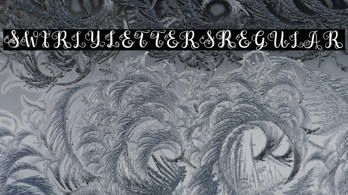 SwirlyLettersRegular Example 1